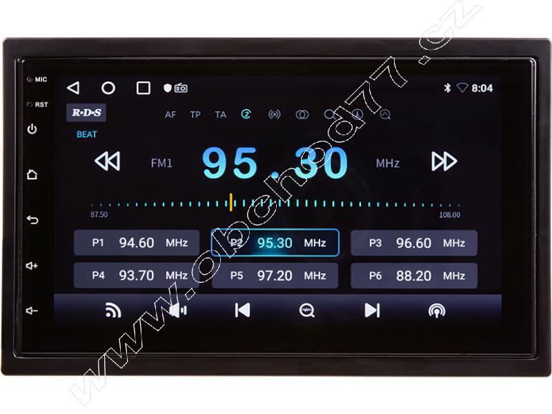 Autorádio 1 DIN s výsuvným displejem LCD 7, Android, GPS, Wi-Fi